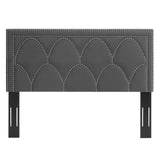 Modway Furniture Greta Performance Velvet King/California King Headboard XRXT Charcoal MOD-6322-CHA