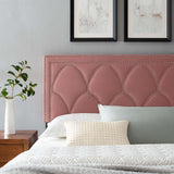 Modway Furniture Greta Performance Velvet King/California King Headboard XRXT Dusty Rose MOD-6322-DUS