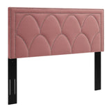 Modway Furniture Greta Performance Velvet King/California King Headboard XRXT Dusty Rose MOD-6322-DUS