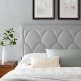 Modway Furniture Greta Performance Velvet King/California King Headboard XRXT Light Gray MOD-6322-LGR