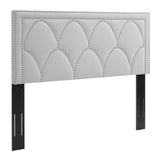 Modway Furniture Greta Performance Velvet King/California King Headboard XRXT Light Gray MOD-6322-LGR