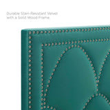 Modway Furniture Greta Performance Velvet King/California King Headboard XRXT Teal MOD-6322-TEA