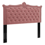 Modway Furniture Louisa Tufted Performance Velvet Twin Headboard XRXT Dusty Rose MOD-6323-DUS