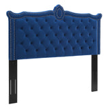 Modway Furniture Louisa Tufted Performance Velvet Twin Headboard XRXT Navy MOD-6323-NAV