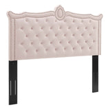 Modway Furniture Louisa Tufted Performance Velvet Twin Headboard XRXT Pink MOD-6323-PNK