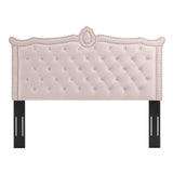 Modway Furniture Louisa Tufted Performance Velvet Twin Headboard XRXT Pink MOD-6323-PNK