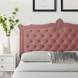 Louisa Tufted Performance Velvet Full/Queen Headboard Dusty Rose MOD-6324-DUS