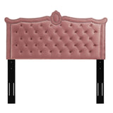 Louisa Tufted Performance Velvet Full/Queen Headboard Dusty Rose MOD-6324-DUS