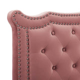 Louisa Tufted Performance Velvet Full/Queen Headboard Dusty Rose MOD-6324-DUS