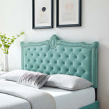 Louisa Tufted Performance Velvet Full/Queen Headboard Mint MOD-6324-MIN