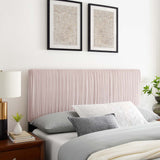 Eloise Channel Tufted Performance Velvet Twin Headboard Pink MOD-6326-PNK