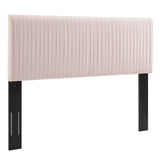 Eloise Channel Tufted Performance Velvet Twin Headboard Pink MOD-6326-PNK