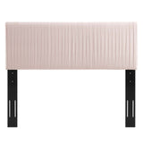 Eloise Channel Tufted Performance Velvet Twin Headboard Pink MOD-6326-PNK