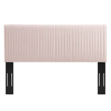 Eloise Channel Tufted Performance Velvet Twin Headboard Pink MOD-6326-PNK