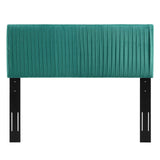 Eloise Channel Tufted Performance Velvet Twin Headboard Teal MOD-6326-TEA