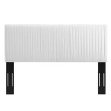 Eloise Channel Tufted Performance Velvet Twin Headboard White MOD-6326-WHI