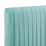 Eloise Channel Tufted Performance Velvet Full/Queen Headboard Mint MOD-6327-MIN