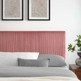 Eloise Channel Tufted Performance Velvet King/California King Headboard Dusty Rose MOD-6328-DUS