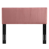 Eloise Channel Tufted Performance Velvet King/California King Headboard Dusty Rose MOD-6328-DUS