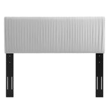 Eloise Channel Tufted Performance Velvet King/California King Headboard Light Gray MOD-6328-LGR