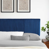 Eloise Channel Tufted Performance Velvet King/California King Headboard Navy MOD-6328-NAV