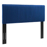 Eloise Channel Tufted Performance Velvet King/California King Headboard Navy MOD-6328-NAV