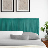 Eloise Channel Tufted Performance Velvet King/California King Headboard Teal MOD-6328-TEA