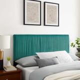 Eloise Channel Tufted Performance Velvet King/California King Headboard Teal MOD-6328-TEA