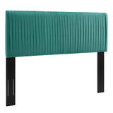 Eloise Channel Tufted Performance Velvet King/California King Headboard Teal MOD-6328-TEA