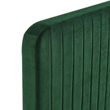 Celine Channel Tufted Performance Velvet Full Platform Bed Emerald MOD-6335-EME