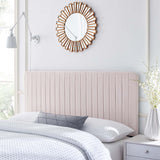 Milenna Channel Tufted Performance Velvet Twin Headboard Pink MOD-6337-PNK