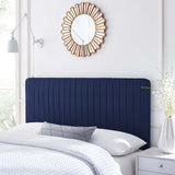 Milenna Channel Tufted Upholstered Fabric Twin Headboard Royal Blue MOD-6338-ROY