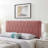 Leila Performance Velvet Full/Queen Headboard Dusty Rose MOD-6344-DUS