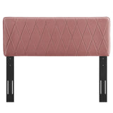 Leila Performance Velvet Full/Queen Headboard Dusty Rose MOD-6344-DUS