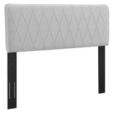 Leila Performance Velvet Full/Queen Headboard Light Gray MOD-6344-LGR