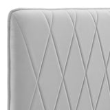 Leila Performance Velvet Full/Queen Headboard Light Gray MOD-6344-LGR