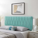 Leila Performance Velvet Full/Queen Headboard Mint MOD-6344-MIN