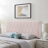 Leila Performance Velvet Full/Queen Headboard Pink MOD-6344-PNK