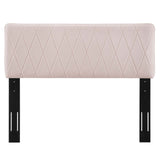 Leila Performance Velvet Full/Queen Headboard Pink MOD-6344-PNK