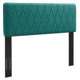 Leila Performance Velvet Full/Queen Headboard Teal MOD-6344-TEA