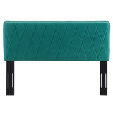 Leila Performance Velvet Full/Queen Headboard Teal MOD-6344-TEA