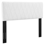 Leila Performance Velvet Full/Queen Headboard White MOD-6344-WHI