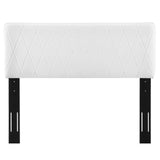 Leila Performance Velvet Full/Queen Headboard White MOD-6344-WHI