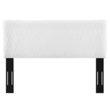 Leila Performance Velvet Full/Queen Headboard White MOD-6344-WHI