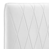 Leila Performance Velvet Full/Queen Headboard White MOD-6344-WHI