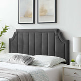 Alyona Channel Tufted Performance Velvet King/California King Headboard Charcoal MOD-6348-CHA