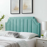 Alyona Channel Tufted Performance Velvet King/California King Headboard Mint MOD-6348-MIN