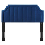 Alyona Channel Tufted Performance Velvet King/California King Headboard Navy MOD-6348-NAV