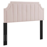 Alyona Channel Tufted Performance Velvet King/California King Headboard Pink MOD-6348-PNK