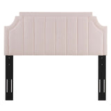 Alyona Channel Tufted Performance Velvet King/California King Headboard Pink MOD-6348-PNK